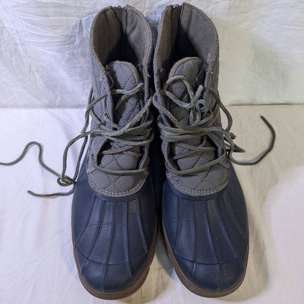 Sperry Women's Size 11 Snow Boots Navy and Grey Very Light Wear